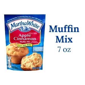 0.08 Package Muffin Mix, Fruit Filled, Apple Cinnamon