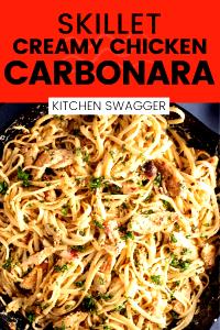 1 1/4 cup (270 g) Complete Skillet Meals - Creamy Chicken Pasta Carbonara