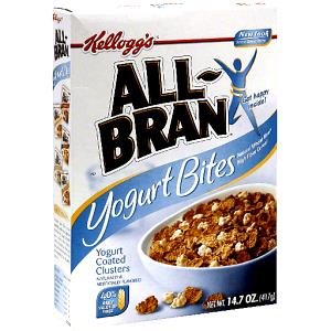 1 1/4 Cups Bran Cereal, Yogurt Bites