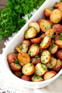 1 1/4 Cups Roasted Potatoes W/ Garlic & Herbs