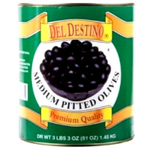 1 10 Medium Serving Black Olives