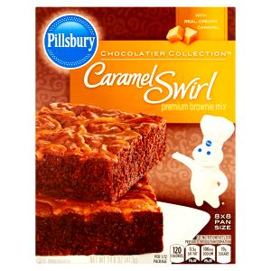 1/12 package (34 g) Fudge Supreme Caramel Swirl Brownie Mix