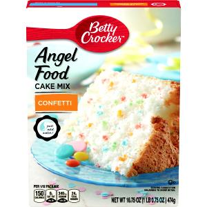 1/12 package (40 g) Angel Food Cake Confetti Mix