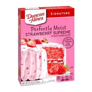 1/12 package (43 g) Moist Deluxe Cake Mix - Strawberry Supreme