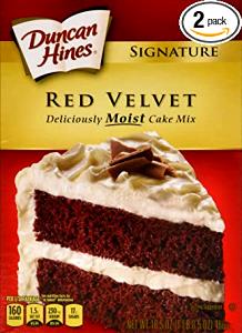 1/12 package Moist Deluxe Cake Mix - Red Velvet