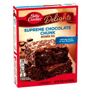 1/16 package (32 g) Chocolate Chunk Supreme Brownie Mix