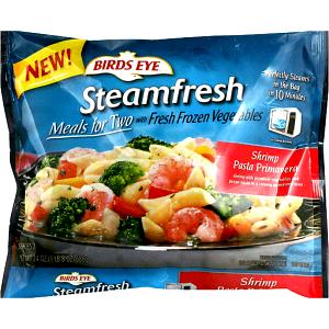 1/2 bag (340 g) Steamfresh Meals for Two Shrimp Alfredo with Fresh Frozen Vegetables