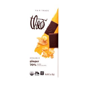 1/2 bar (42 g) Ginger 70% Dark Chocolate