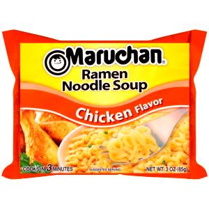 1/2 block noodles with seasoning (43 g) Ramen Noodle Soup - Chicken Flavor