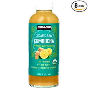 1/2 bottle (8 oz) Organic Kombucha Ginger Lemonade