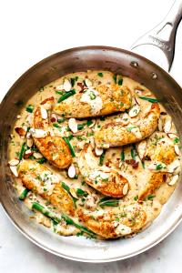 1/2 Chicken Breast With Sauce Almond Chicken