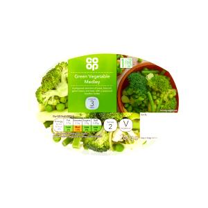 1/2 container (114 g) Green Vegetable Medley