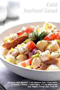 1/2 cup (100 g) Seafood Salad