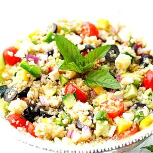 1/2 cup (105 g) Quinoa Salad with Zucchini & Onion