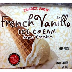 1/2 cup (105 g) Super Premium French Vanilla Ice Cream