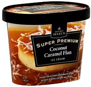 1/2 cup (107 g) Coconut Caramel Flan Ice Cream