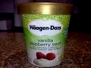 1/2 cup (108 g) Vanilla Raspberry Swirl Lowfat Frozen Yogurt