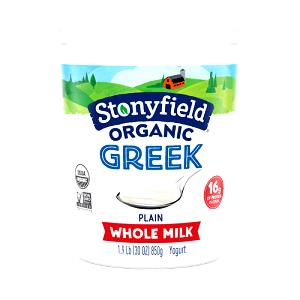 1/2 cup (110 g) Organic Greek Whole Milk Plain Yogurt