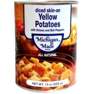 1/2 cup (113 g) Diced Skin-on Yellow Potatoes with Onions & Bell Peppers