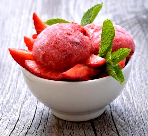 1/2 cup (118 ml) Strawberry Sorbet