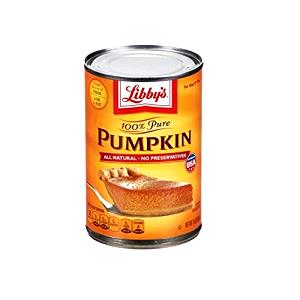 1/2 cup (120 g) 100% Pure Pumpkin