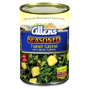 1/2 cup (120 g) Seasoned Turnip Greens with Diced Turnips