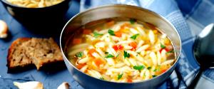 1/2 cup (120 ml) Light Vegetable Orzo Soup