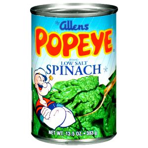 1/2 cup (121 g) Low Sodium Spinach