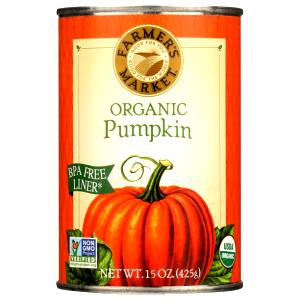 1/2 cup (122 g) Organic Pumpkin