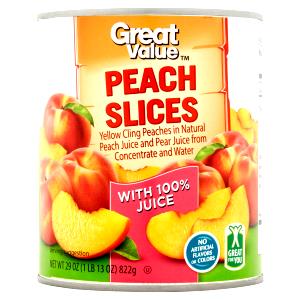 1/2 cup (122 g) Sliced Peaches in 100% Juice