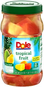 1/2 cup (122 g) Tropical Mixed Fruit