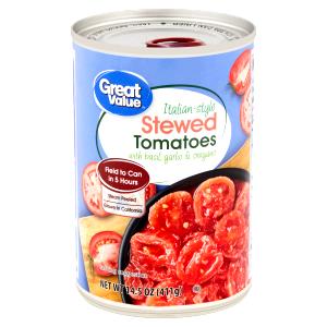 1/2 cup (123 g) Italian Style Stewed Tomatoes