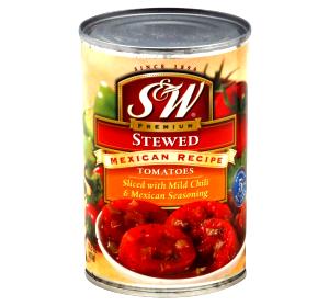 1/2 cup (123 g) Mexican Style Sliced Stewed Tomatoes