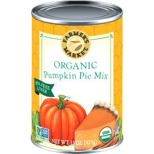 1/2 cup (123 g) Organic Pumpkin Pie Mix