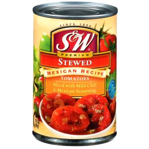 1/2 cup (123 g) Stewed Mexican Recipe Tomatoes