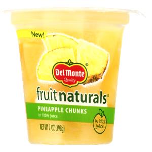 1/2 cup (124 g) Fruit Naturals Pineapple Chunks