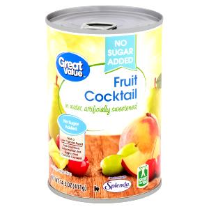 1/2 cup (124 g) No Sugar Added Fruit Cocktail