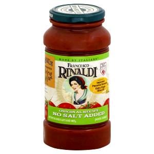 1/2 cup (124 g) Traditional Pasta Sauce (No Salt Added)