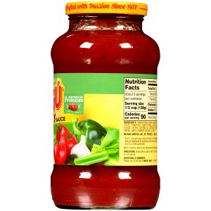 1/2 cup (125 g) Chunky Garden Combo Pasta Sauce