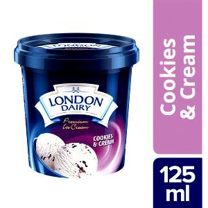 1/2 cup (125 ml) Cookie and Cream Ice Cream