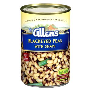 1/2 cup (126 g) Blackeye Peas with Snaps