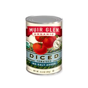 1/2 cup (126 g) Organic Diced Tomatoes No Salt Added