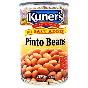 1/2 cup (126 g) Pinto Beans (No Salt Added)