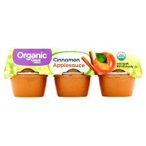 1/2 cup (130 g) Organic Cinnamon Applesauce