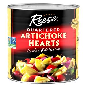 1/2 cup (130 g) Quartered Artichoke Hearts