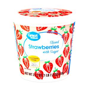 1/2 cup (140 g) Sliced Strawberries in Sugar