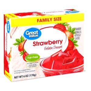 1/2 cup (21 g) Gelatin Dessert Strawberry