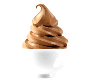 1/2 Cup (4 Fl Oz) Chocolate Frozen Yogurts (Soft Serve)