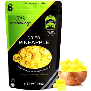 1/2 cup (40 g) Dried Pineapple Wedges