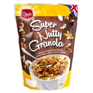 1/2 cup (55 g) Great Grains Granola Super Nutty